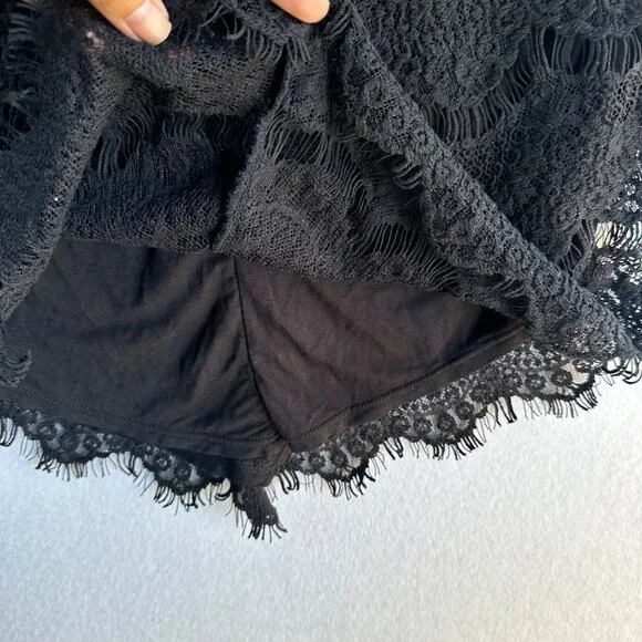 NWT Free People Intimately Dress Womens Small Black Lace Goth Chic Fairy Grunge - Picture 6 of 12